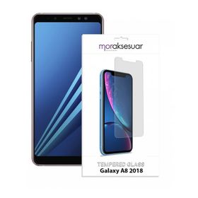 Samsung Galaxy A8 2018 Temperli Ekran Koruyucu Uyumlu Kırılmaz Cam