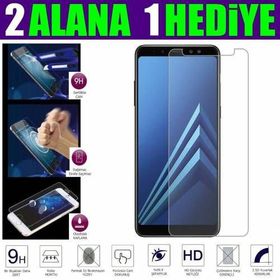 Samsung Galaxy A8 Temperli Ekran Koruyucu Uyumlu Kırılmaz Cam