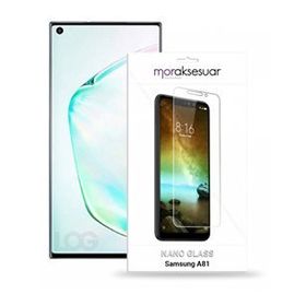Samsung Galaxy A81 Esnek Nano Ekran Koruyucu Uyumlu Kırılmaz Cam