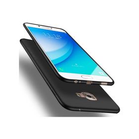 Samsung Galaxy C5 Tam Esnek Mat Estetik Kapak Siyah Silikon Kılıf