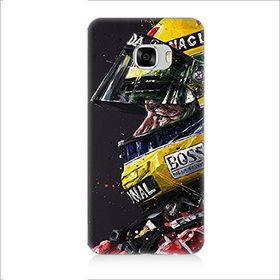 Samsung Galaxy C7 Ayrton Senna Desenli Silikon Kılıf
