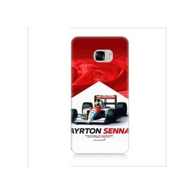 Samsung Galaxy C7 Ayrton Senna Desenli Silikon Kılıf