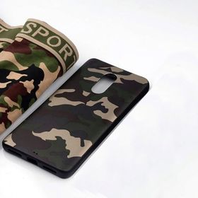 Samsung Galaxy J4 2018 Kamuflaj Darbe Emici Silikon Kılıf