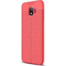 Samsung Galaxy J4 Niss Deri Dokulu Kapak Silikon Kılıf