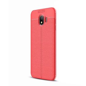 Samsung Galaxy J4 Niss Deri Dokulu Kapak Silikon Kılıf