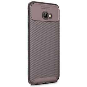 Samsung Galaxy J4 Plus Negro Karbon Dizayn Silikon Kılıf