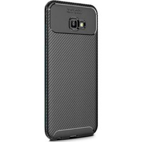 Samsung Galaxy J4 Plus Negro Karbon Dizayn Silikon Kılıf