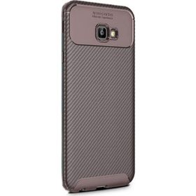 Samsung Galaxy J4 Plus Negro Karbon Dizayn Silikon Kılıf