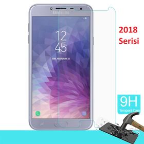 Samsung Galaxy J4 Temperli Ekran Koruyucu Uyumlu Kırılmaz Cam