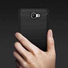 Samsung Galaxy J5 Prime Karbon Fiber Kapak Uyumlu Silikon Kılıf