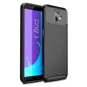 Samsung Galaxy J6 Plus Karbon Siyah Silikon Kılıf