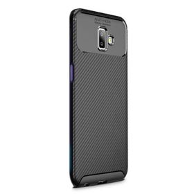 Samsung Galaxy J6 Plus Negro Karbon Dizayn Nano Silikon Kılıf