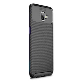 Samsung Galaxy J6 Plus Negro Karbon Dizayn Nano Silikon Kılıf