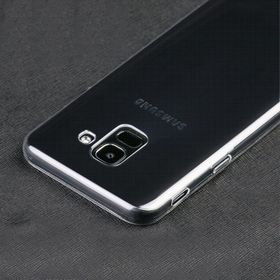 Samsung Galaxy J6 Şeffaf Esnek Kırılmaz Cam Silikon Kılıf
