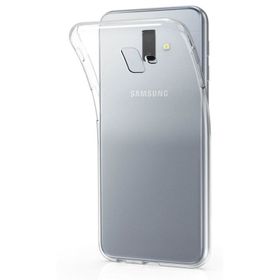 Samsung Galaxy J6 Şeffaf Esnek Kırılmaz Cam Silikon Kılıf