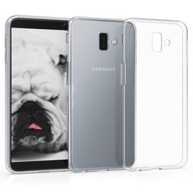 Samsung Galaxy J6 Şeffaf Esnek Kırılmaz Cam Silikon Kılıf