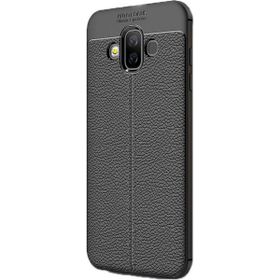 Samsung Galaxy J7 Duo Niss Deri Dokunuşlu Silikon Kılıf