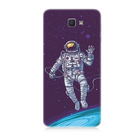 Samsung Galaxy J7 Prime Astronot Desenli Silikon Kılıf