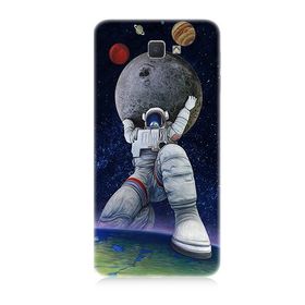 Samsung Galaxy J7 Prime Astronot Desenli Silikon Kılıf
