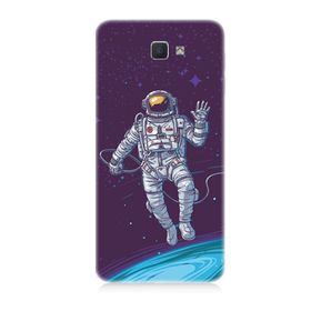Samsung Galaxy J7 Prime Astronot Desenli Silikon Kılıf