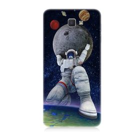 Samsung Galaxy J7 Prime Astronot Desenli Silikon Kılıf