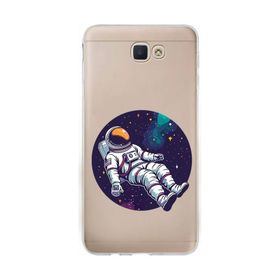 Samsung Galaxy J7 Prime Astronot Desenli Silikon Kılıf