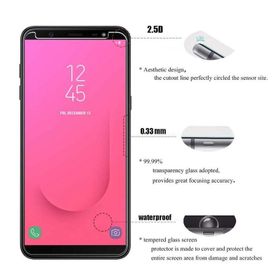 Samsung Galaxy J8 2018 Temperli Ekran Koruyucu Uyumlu Kırılmaz Cam