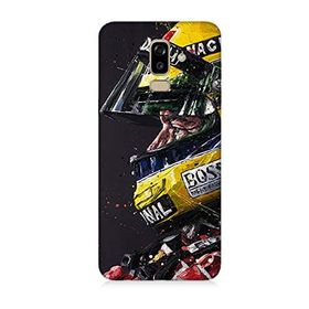 Samsung Galaxy J8 Ayrton Senna Desenli Silikon Kılıf