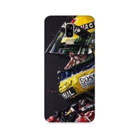 Samsung Galaxy J8 Ayrton Senna Desenli Silikon Kılıf