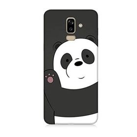 Samsung Galaxy J8 Sevimli Panda Desenli Silikon Kılıf
