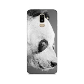 Samsung Galaxy J8 Sevimli Panda Desenli Silikon Kılıf