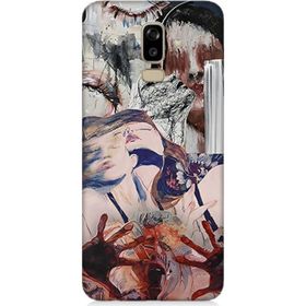 Samsung Galaxy J8 Uyumlu Soyut Kadın Baskılı Silikon Kılıf