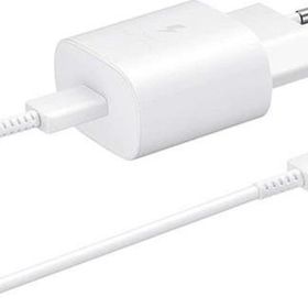 Samsung Galaxy M01S Fast Charging 25W Type-C Çıkışlı Kablolu Siyah Şarj Aleti
