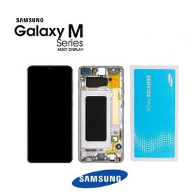 Samsung Galaxy M30S M307 Dokunmatik Siyah Servis Çıtalı Lcd Ekran