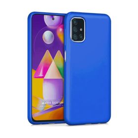 Samsung Galaxy M31s Mavi Uyumlu Silikon Kılıf