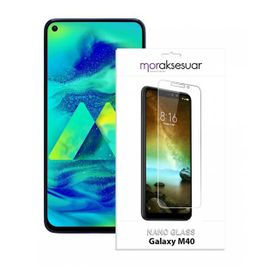 Samsung Galaxy M40 Ekran Koruyucu Uyumlu Kırılmaz Cam