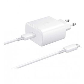 Samsung Galaxy Note 10 Plus Fast Charging 45w Type-C Beyaz Şarj Aleti