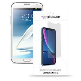 Samsung Galaxy Note 2 Temperli Ekran Koruyucu Uyumlu Kırılmaz Cam