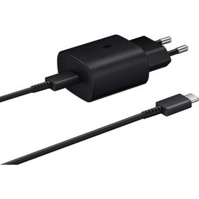 Samsung Galaxy Note 20 Ultra Fast Charging 25W Type-C Çıkışlı Kablolu Siyah Şarj Aleti