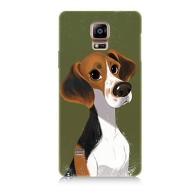 Samsung Galaxy Note 4 Uyumlu Sevimli Köpek Baskılı Silikon Kılıf