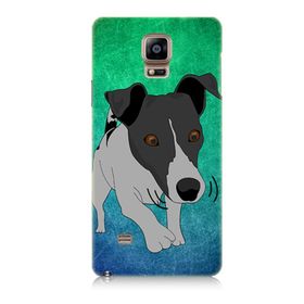 Samsung Galaxy Note 4 Uyumlu Sevimli Köpek Baskılı Silikon Kılıf