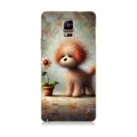 Samsung Galaxy Note 4 Uyumlu Sevimli Köpek Baskılı Silikon Kılıf