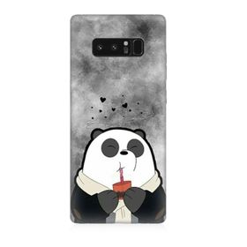 Samsung Galaxy Note 8 Sevimli Panda Desenli Silikon Kılıf