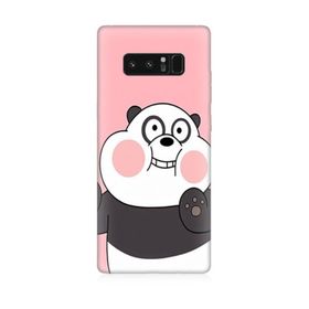Samsung Galaxy Note 8 Sevimli Panda Desenli Silikon Kılıf