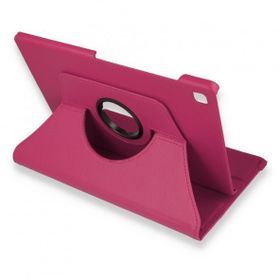 Samsung Galaxy P610 Tab S6 Lite 10.4 Pembe 360 Tablet Deri Kılıf