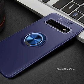 Samsung Galaxy S10 Plus Ravel Yüzüklü Standlı Kapak Uyumlu Silikon Kılıf