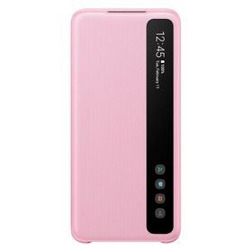 Samsung Galaxy S20 Clear Pembe View Kılıf