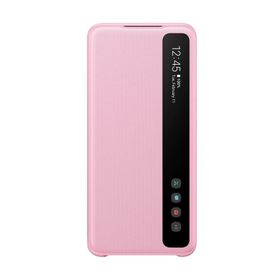 Samsung Galaxy S20 Clear Pembe View Kılıf
