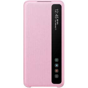 Samsung Galaxy S20 Clear Pembe View Kılıf