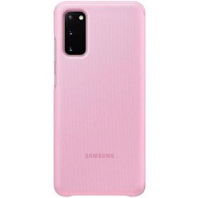Samsung Galaxy S20 Clear Pembe View Kılıf
